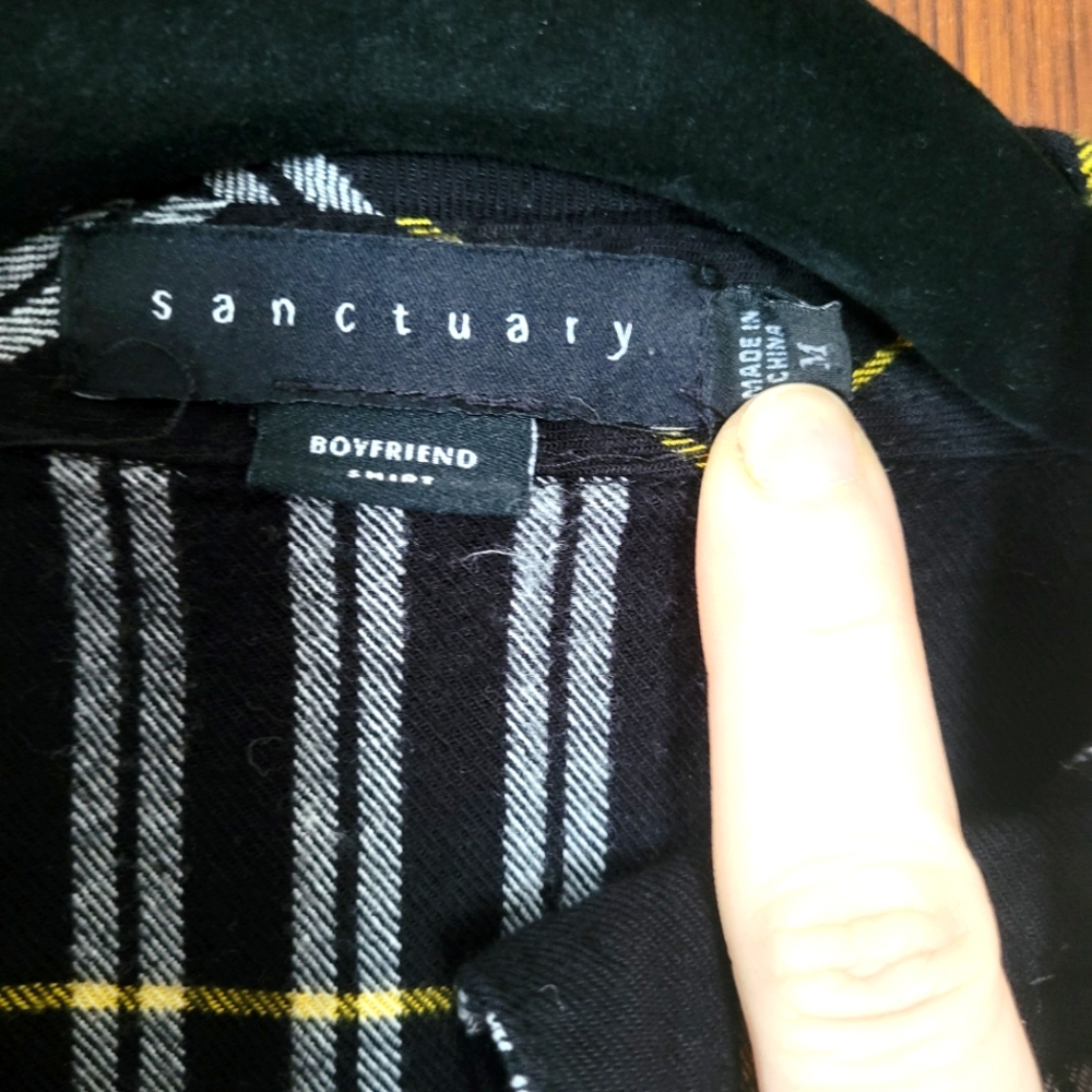 Sanctuary Plaid Snap Button-up - Picture 2 of 2